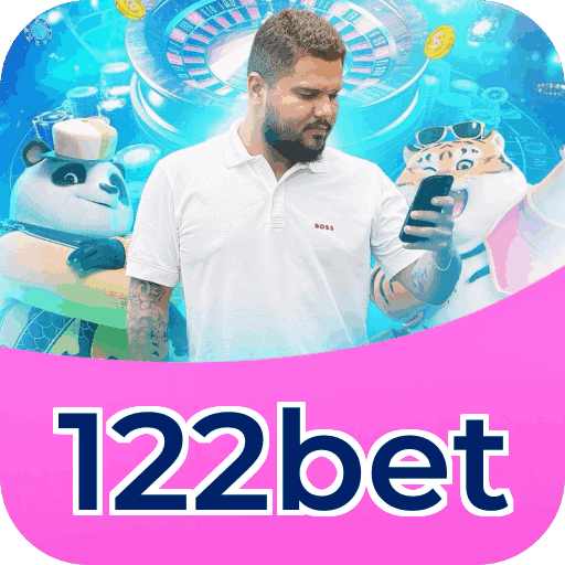 Interface do aplicativo 122bet mostrando jogos disponíveis no iOS e Android
